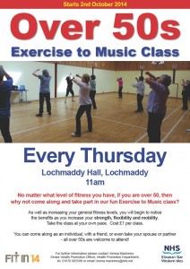Over 50s Exercise Poster
